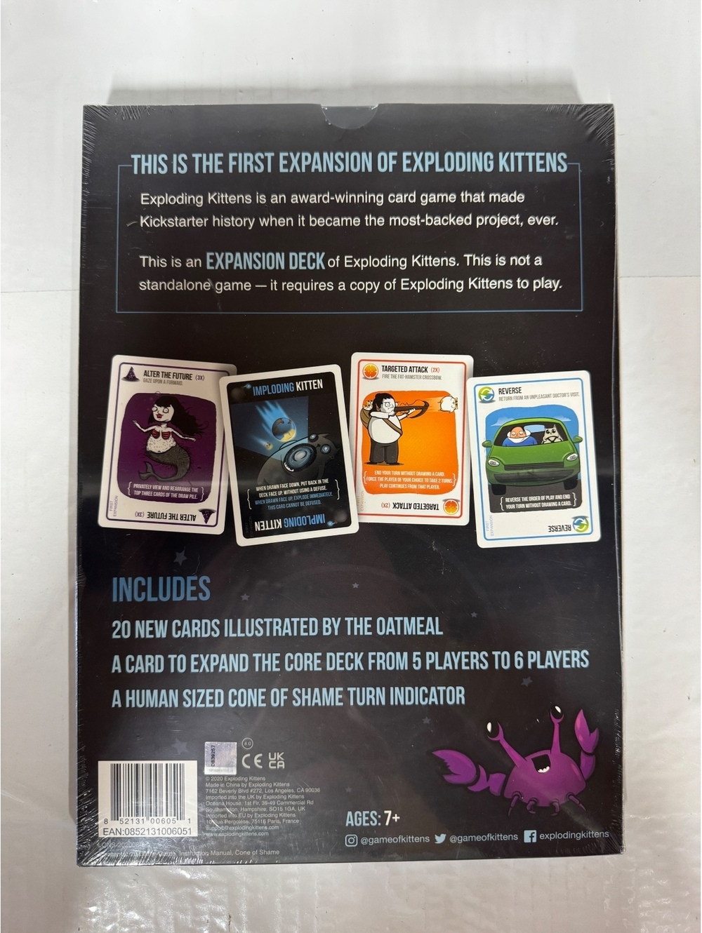 Exploding Kittens Imploding Kittens 20 Card Expansion Pack - Picture 3 of 3